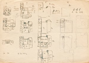 Designskisser för Matcha Atelier Villa - planlösningar av Franz von Matsch