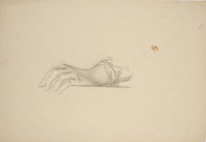Handstudie av Franz von Matsch