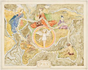 Pax (design för en gobeläng) av Franz von Matsch