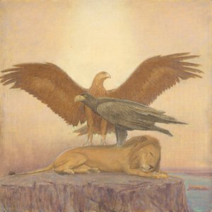 Tigerstudie av Franz von Matsch