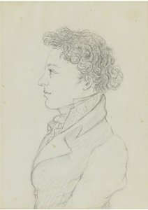 Franz Schubert 1797-1828, 17 år gammal, ca 1814 av Franz von Schober