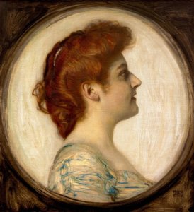 Porträtt av en dam av Franz von Stuck