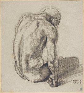 Sittande man av Franz von Stuck
