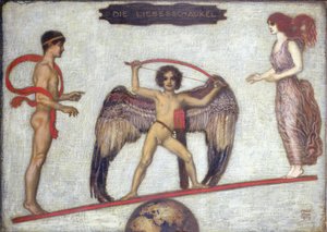 Kärleksgungan av Franz von Stuck