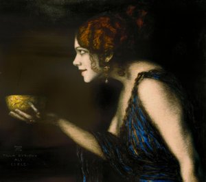 Tilla Durieux als Circe / F. v. Fastnat av Franz von Stuck