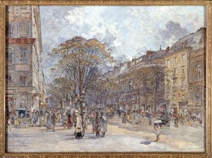 Franska: Boulevard des Italiens, morgonvy av Frederic Anatole Houbron