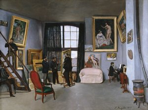 Bazilles studio av Frédéric Bazille