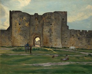 Drottningsporten i Aigues-Mortes, 1867.