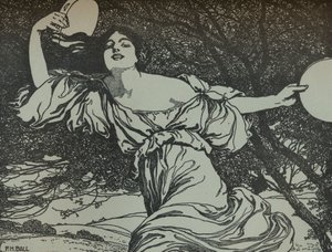 Bacchante, 1900-talet 1914-1915 av Fred Hammersley Ball