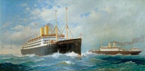 F. Pansering, porträtt av oceanångare av Fred Pansing