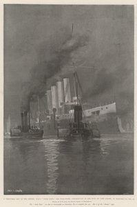 En julklapp till imperiet, HMS Good Hope, det krigsfartyg som Kapkolonin har bidragit med till flottan, i Portsmouth den 25 december.