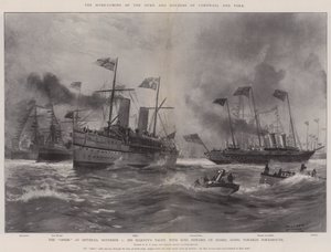 Hertigen och hertiginnan av Cornwall och Yorks hemkomst av Fred T. Jane