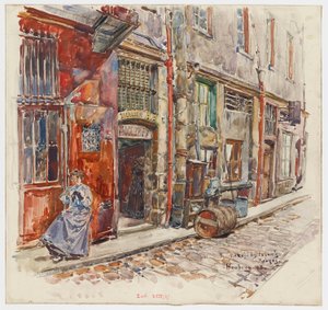 Ingång till trappa A i Marché des Enfants-Rouges av Frederic Anatole Houbron