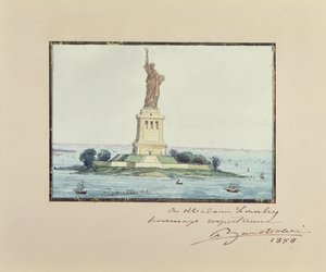 Frihetsgudinnan, Bedloe Island, New York City, 1888 av Frederic Auguste Bartholdi