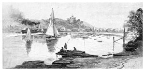 Manly beach, Sydney, New South Wales, Australien, 1886.