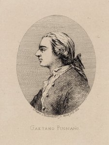 Porträtt av violinisten och kompositören Gaetano Pugnani 1731-1798, 1842.