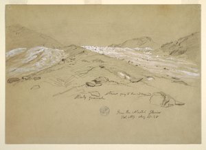 Aletschglaciären, Bernalperna, Schweiz av Frederic Edwin Church