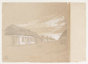 Calle de Commerce, Barranquilla, Colombia av Frederic Edwin Church
