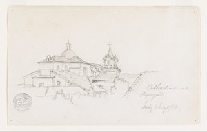 Katedralen i Popayan, Colombia av Frederic Edwin Church