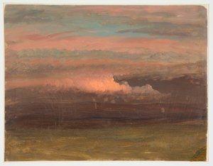 Molnstudie vid solnedgången av Frederic Edwin Church