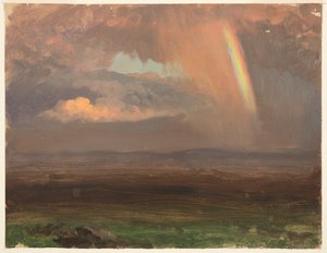 Moln och regnbåge, Jamaica av Frederic Edwin Church