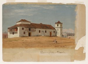 Colombia, Baranquilla kyrka av Frederic Edwin Church