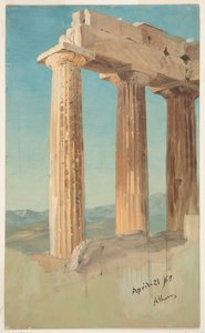 Kolumner av Parthenon, Aten av Frederic Edwin Church