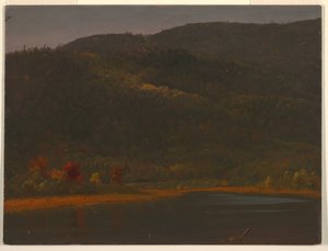 Teckning, Höstlandskap, 1860-70 av Frederic Edwin Church