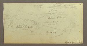 Teckning, Kamelstudier, 21-22 februari 1868 av Frederic Edwin Church