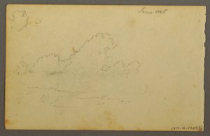 Ritning, Catskill Mountain House, 1844 av Frederic Edwin Church