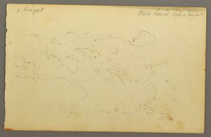 Teckning, Molnstudie, 1844 av Frederic Edwin Church