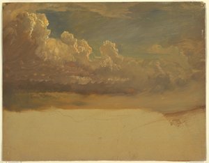 Teckning, Molnstudie, mars 1871 av Frederic Edwin Church