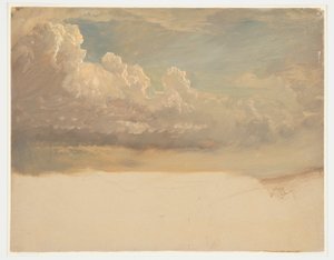 Teckning, Molnstudie, mars 1871 av Frederic Edwin Church