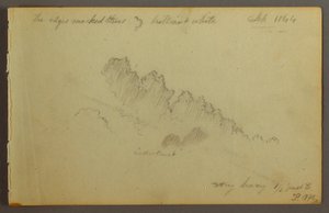Teckning, Molnstudie, 1844 av Frederic Edwin Church