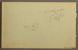 Teckning, Molnstudie, 1844 av Frederic Edwin Church