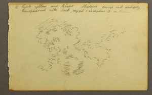Teckning, Molnstudie, 1845 av Frederic Edwin Church