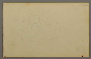 Teckning, Moln, 1844 av Frederic Edwin Church
