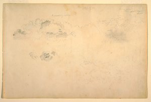 Teckning, Moln, 1844 av Frederic Edwin Church