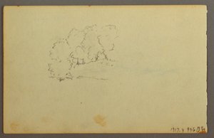 Teckning, Moln, 1844 av Frederic Edwin Church