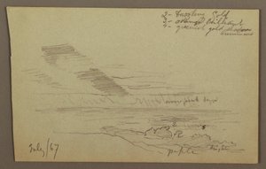 Teckning, Molnig himmel, 1867 av Frederic Edwin Church