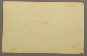 Teckning, Kant av trä, 1844 av Frederic Edwin Church