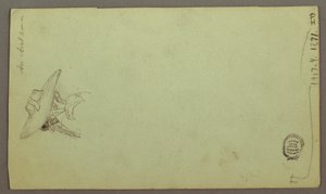 Teckning, Figurstudier, Segelbåt, Arkitekturstudier, möjligen 1868 av Frederic Edwin Church