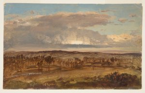 Teckning, Hudson Valley, april 1867 av Frederic Edwin Church