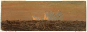 Teckning, Isberg, juni eller juli 1859 av Frederic Edwin Church