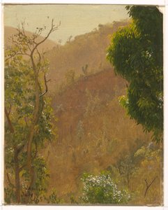 Teckning, Landskap, juli 1865 av Frederic Edwin Church