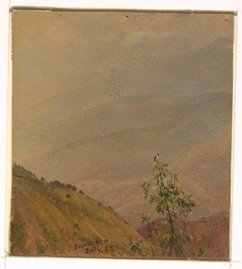 Teckning, Landskap, juli 1865 av Frederic Edwin Church