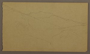 Teckning, Landskap, maj-augusti 1865 av Frederic Edwin Church