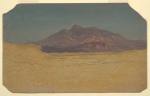 Teckning, Bergslandskap, 1868 av Frederic Edwin Church