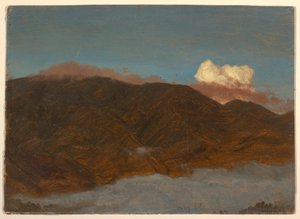 Teckning, Bergslandskap, maj 1865 av Frederic Edwin Church