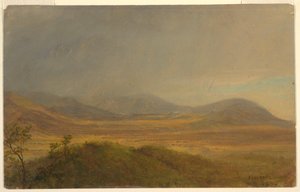 Teckning, Bergslandskap, maj 1865 av Frederic Edwin Church